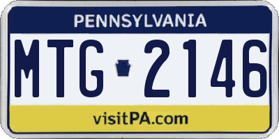 PA license plate MTG2146