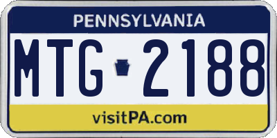 PA license plate MTG2188
