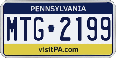 PA license plate MTG2199