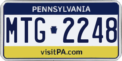 PA license plate MTG2248