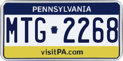 PA license plate MTG2268