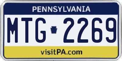 PA license plate MTG2269