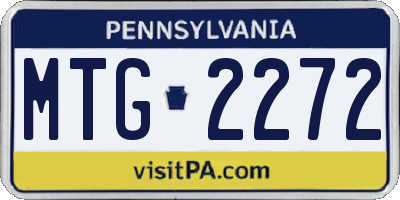 PA license plate MTG2272