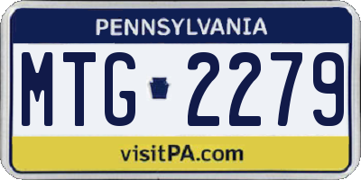 PA license plate MTG2279