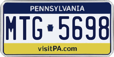 PA license plate MTG5698