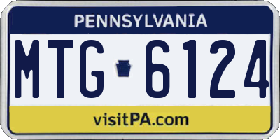 PA license plate MTG6124