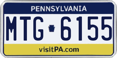 PA license plate MTG6155