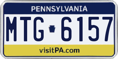 PA license plate MTG6157