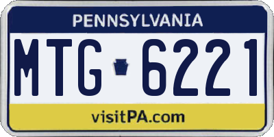 PA license plate MTG6221