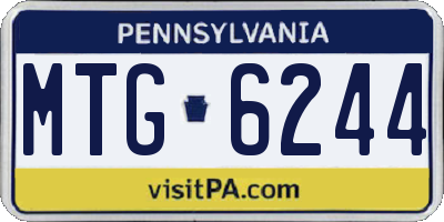 PA license plate MTG6244