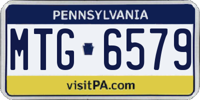 PA license plate MTG6579