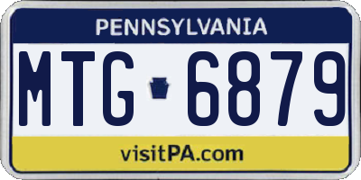PA license plate MTG6879
