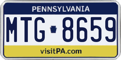 PA license plate MTG8659
