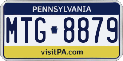 PA license plate MTG8879