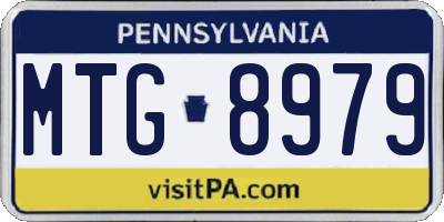 PA license plate MTG8979