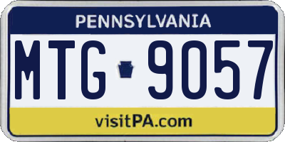 PA license plate MTG9057