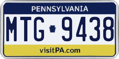 PA license plate MTG9438