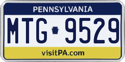 PA license plate MTG9529