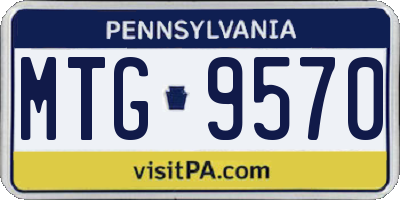 PA license plate MTG9570