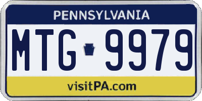 PA license plate MTG9979