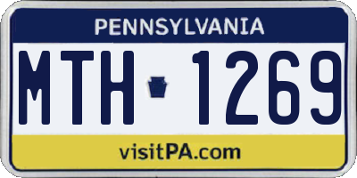 PA license plate MTH1269