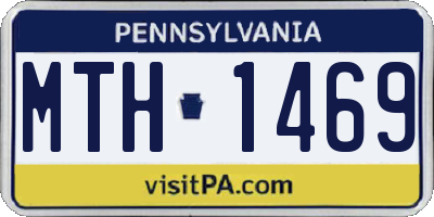 PA license plate MTH1469