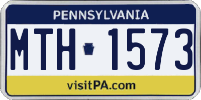 PA license plate MTH1573