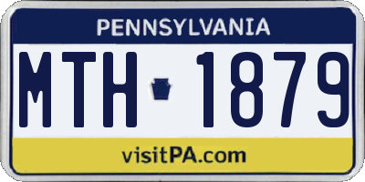 PA license plate MTH1879