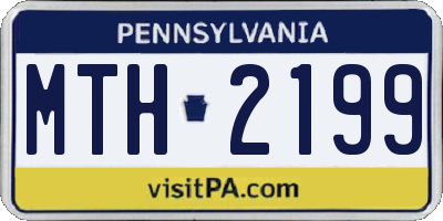 PA license plate MTH2199