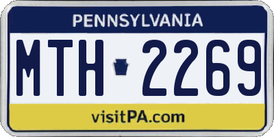 PA license plate MTH2269