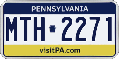 PA license plate MTH2271