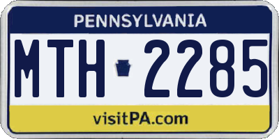 PA license plate MTH2285