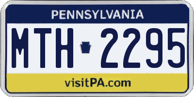 PA license plate MTH2295