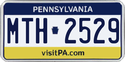 PA license plate MTH2529