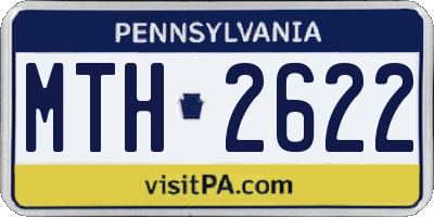 PA license plate MTH2622