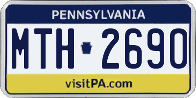 PA license plate MTH2690