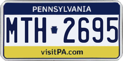 PA license plate MTH2695