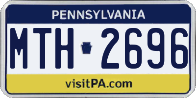 PA license plate MTH2696