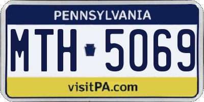 PA license plate MTH5069