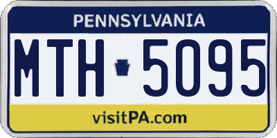 PA license plate MTH5095
