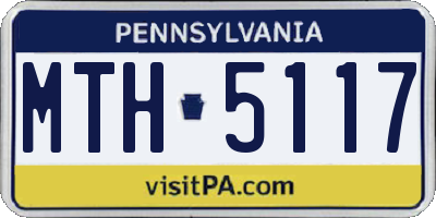 PA license plate MTH5117