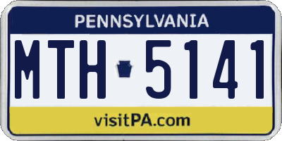 PA license plate MTH5141