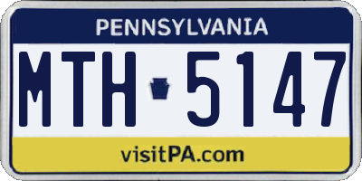 PA license plate MTH5147