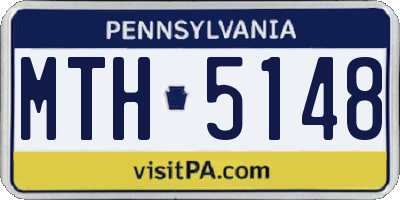 PA license plate MTH5148