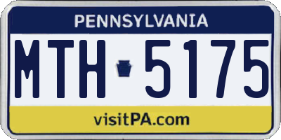 PA license plate MTH5175