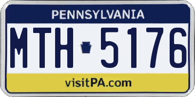 PA license plate MTH5176