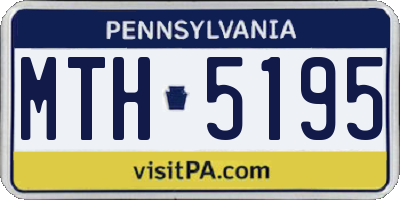 PA license plate MTH5195