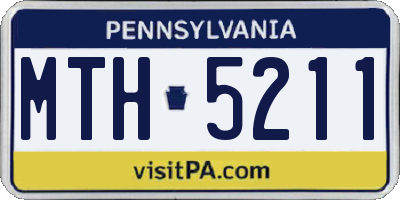 PA license plate MTH5211