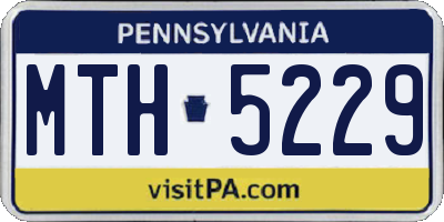 PA license plate MTH5229