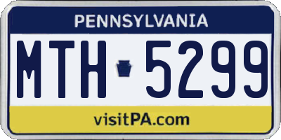 PA license plate MTH5299